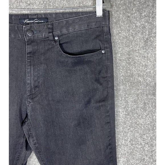 Kenneth Cole Oritt Straight Leg Jeans Mens Size 34x34 Stretch Charcoal Gray - Picture 6 of 16